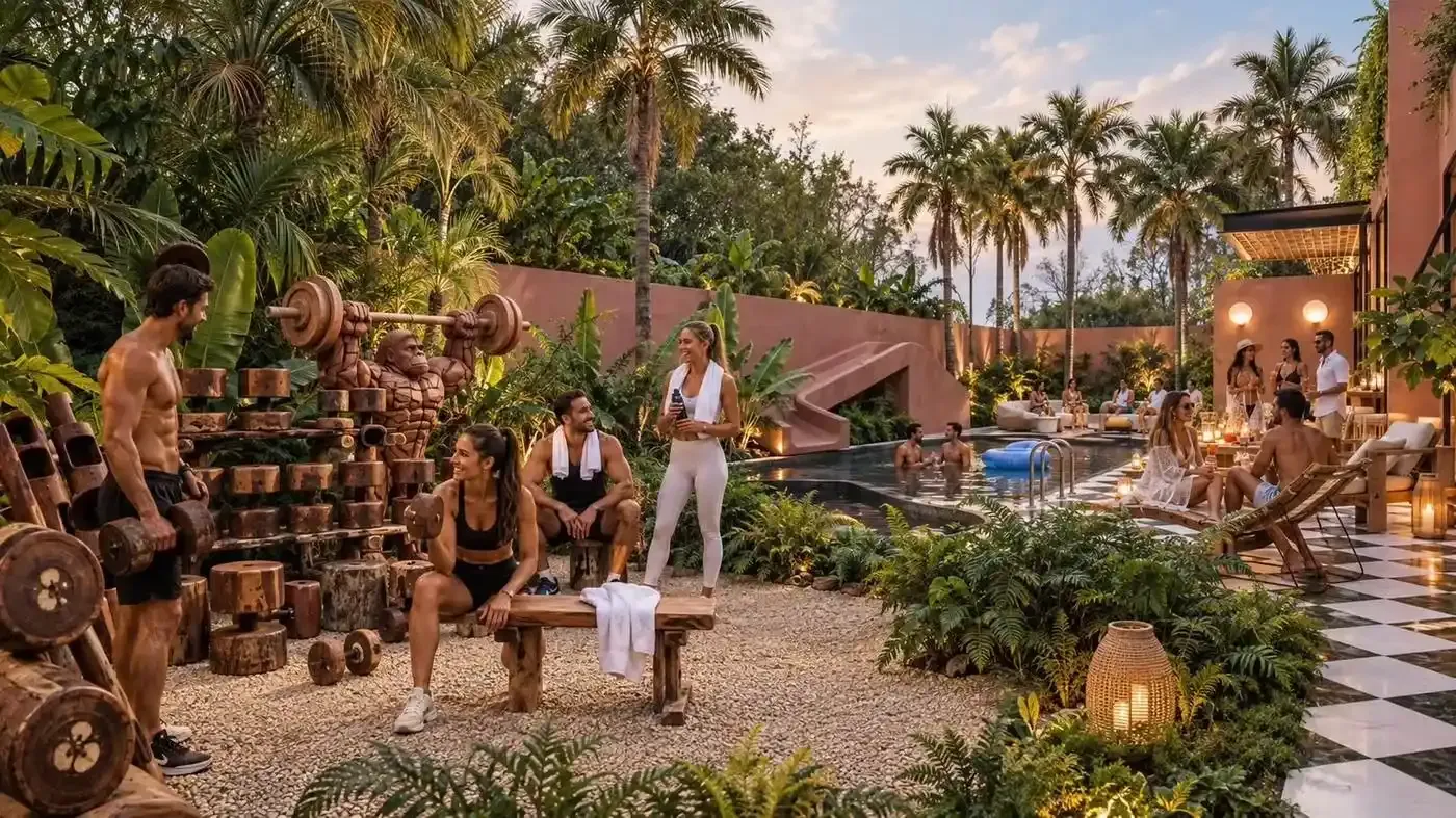 Villa Beverly in Town Jungle, Riviera Maya — preview photo 1