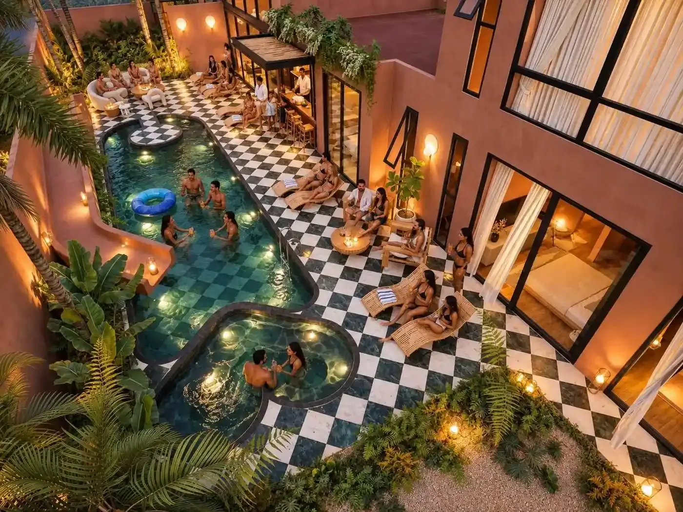 Villa Beverly in Town Jungle, Riviera Maya — villa photo 11