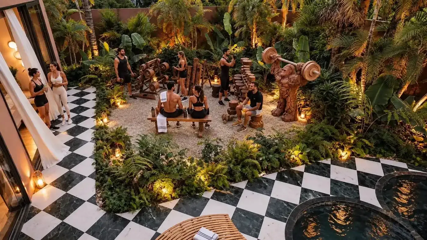 Villa Beverly in Town Jungle, Riviera Maya — preview photo 3