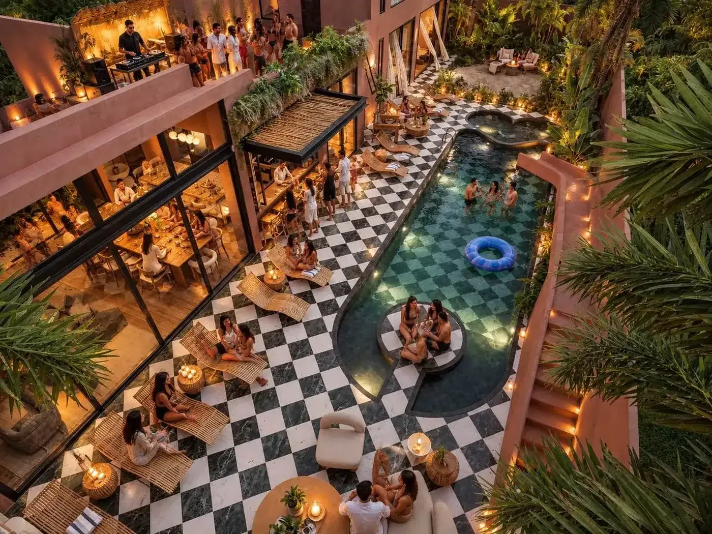 Villa Beverly in Town Jungle, Riviera Maya — villa photo 9