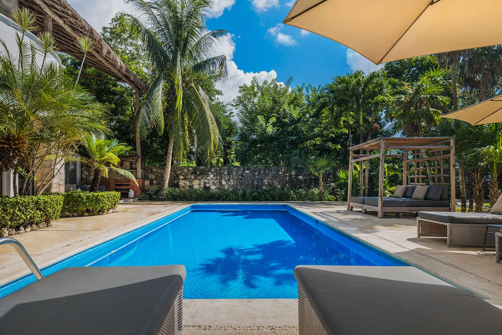 Villa Eden — interior living spaces — luxury villa in Cozumel